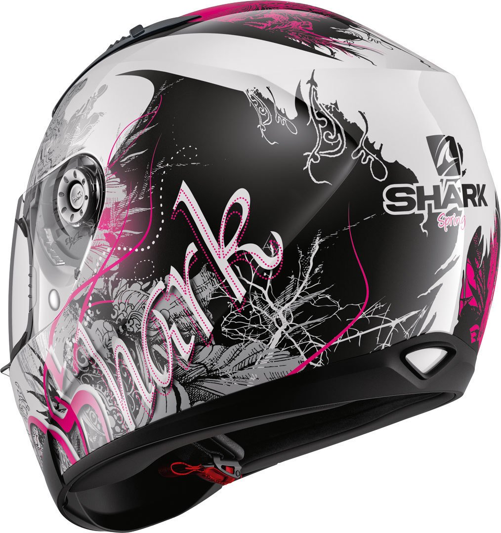 Shark 2216_24576, Caschi Moto RIDILL Spring WKV-XS Uomo, Bianco