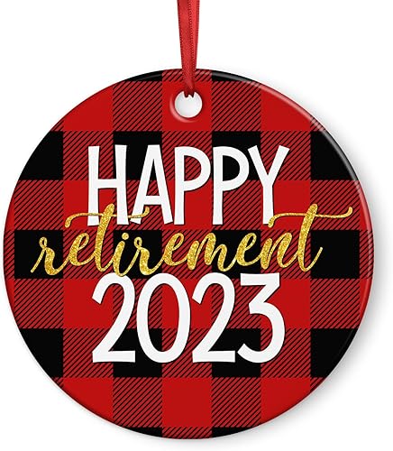 Adorno de jubilación 2023  Los mejores regalos de jubilación para mujeres y hombres, adorno de Navidad 2023  Regalos de jubilación para mujeres,