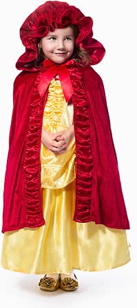 Little Adventures Scandinavian Princess Cloak - Hooded Dress-Up Costume For Girls, Ages 3-5, Fuchsia Velvet - View #5