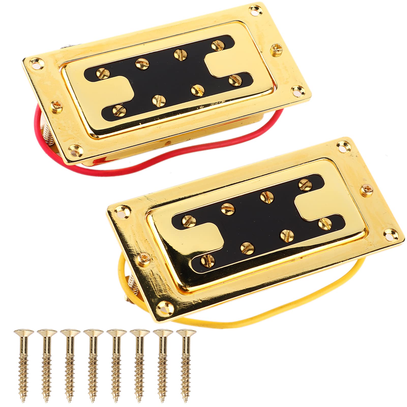 Przetwornik do gitary basowej Lekkie akcesoria do instrumentów muzycznych Srebrny opór 12K do gitary elektrycznej i basu Materiał mosiężny Zestaw 2 szt. (BBT 4-string bass 8-magnetic column pickup)