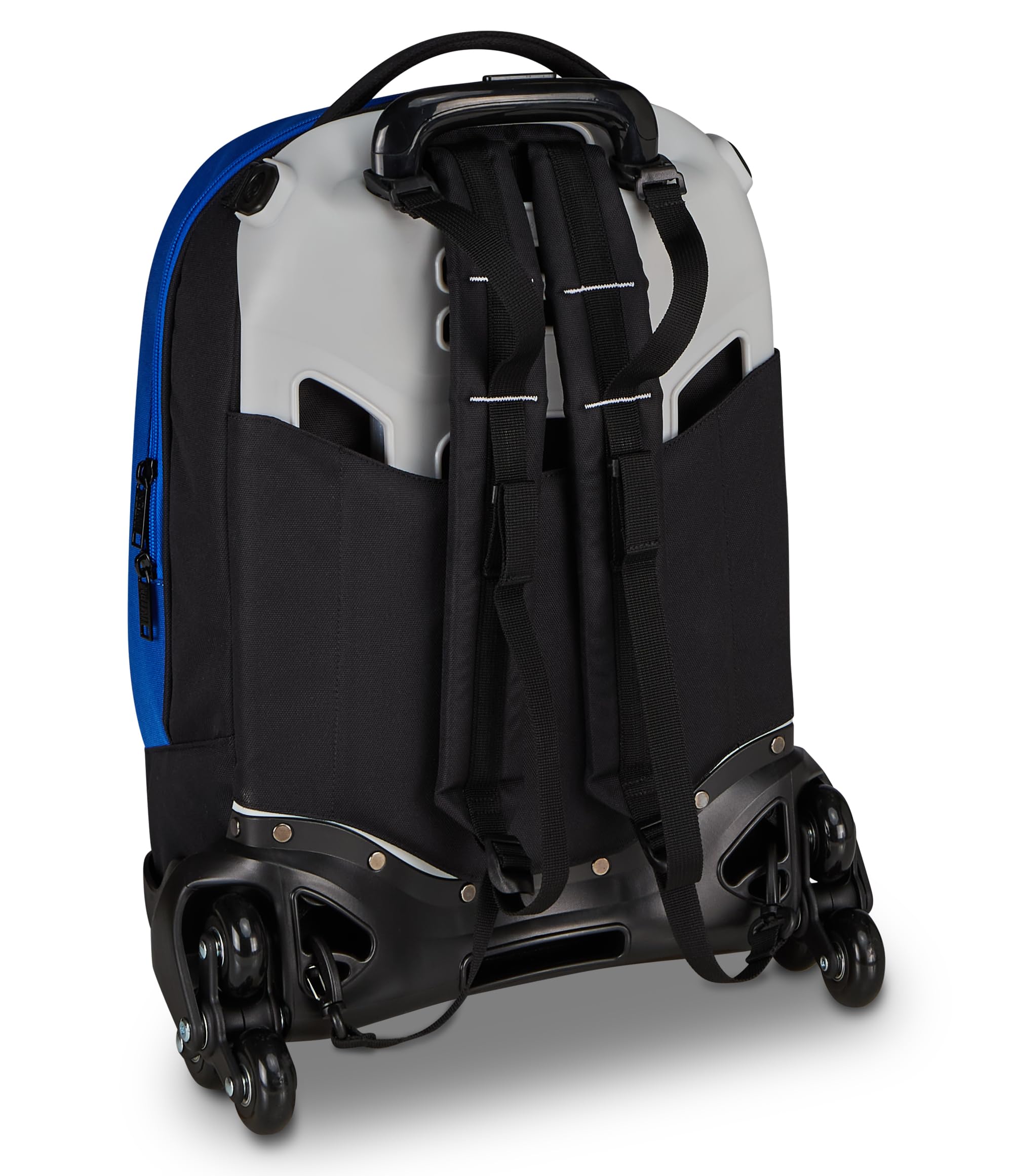 Seven Trolley Scuola Jack 3 Ruote Inter, Blu, 33 L, Scomponibile, Cross-over System, 3 in 1, Uso Zaino, Tasca frontale, Scuola elementare e media, Bambino, Ragazzo, Calcio, Prodotto ufficiale