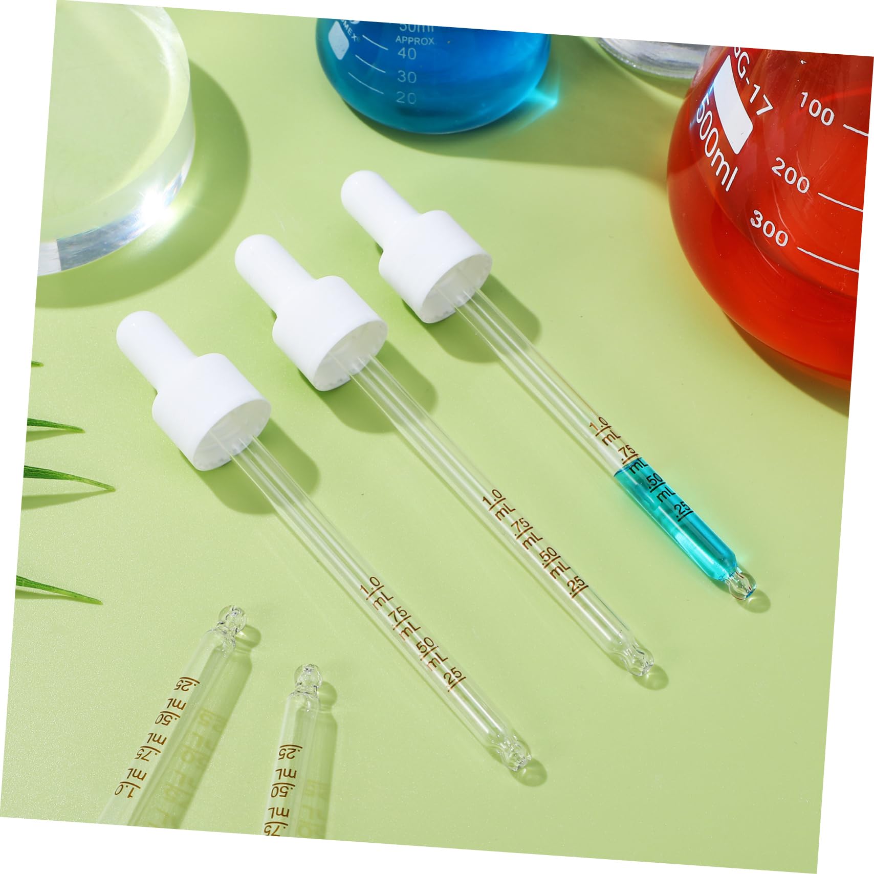 SOLUSTRE 30 Piezas Punta Cuentagotas Aceites Esenciales Pipeta Experimento Pipeta Cuentagotas De Laboratorio Pipeta De Transferencia Cuentagotas De Medición Cuentagotas De Vidrio