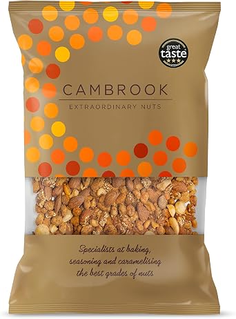 Cambrook - Mix 6, Salted, Smoked, Caramelised Mixed Nuts, 1kg Bag