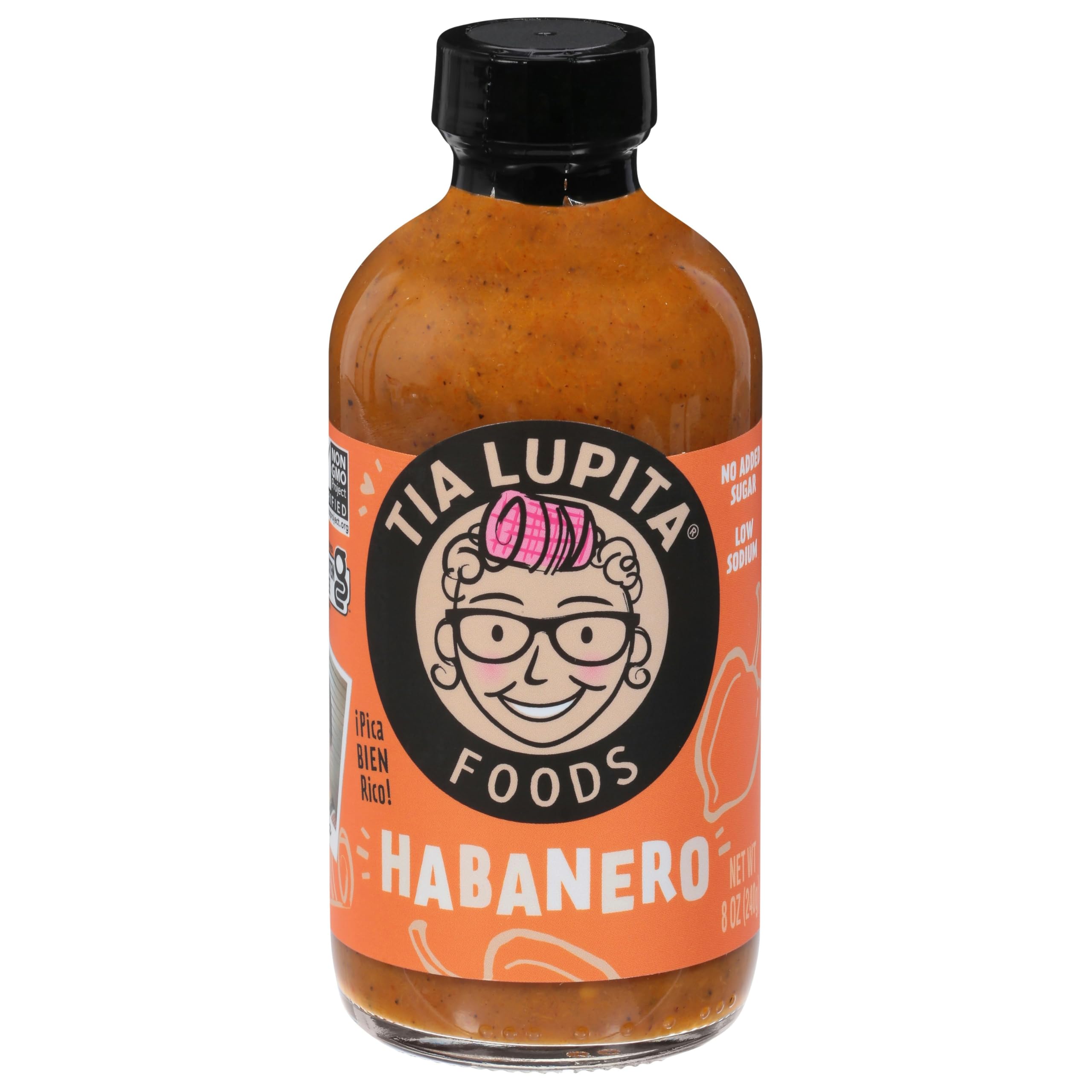 T.ia Lupita Habanero Hot Sauce 8 oz (Pack of 12)