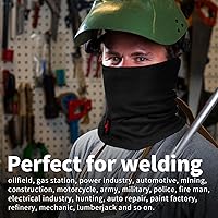 Vista 4 de Mascarilla FR para hombres CATHRC2 resistente al fuego polaina para el cuello que cubre 100% algodón arco flash soldadura escudo protector 12CAL