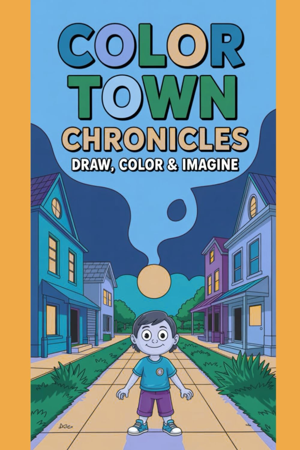 Color Town Chronicles: Draw, Color & Imagine: A Creative Coloring & Drawing Adventure for Kids to Spark Imagination, Storytelling, and Artistic Fun