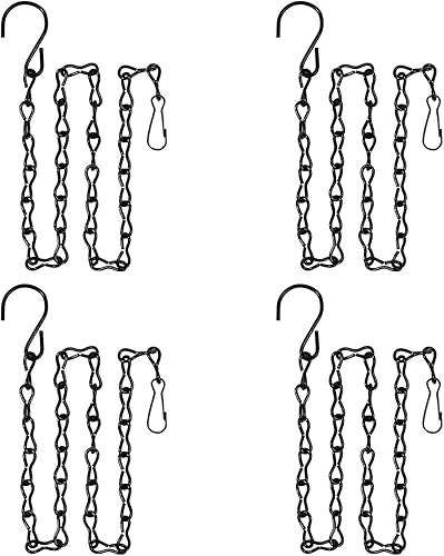 Paquete de 4 cadenas colgantes de 36 pulgadas para comederos de pájaros, macetas, baños de pájaros, vallas publicitarias, linternas, pizarras,