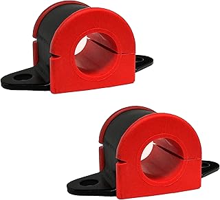 Suspension Dudes 4PC Front Sway Bar Stabilizer CODE RED Bracket/Bushing Kit Fits Camry, Avalon, Corolla, Matrix, ES330 2002-2019 - Bushings Made In USA - 23.5 MM Bar