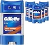 Gillette Antiperspirant Clear Gel Deodorant For Men, 48-Hour Invisible Sweat and Odour Protection, Pack of 6, 420 ML 6 X 70 ML, Sport Triumph