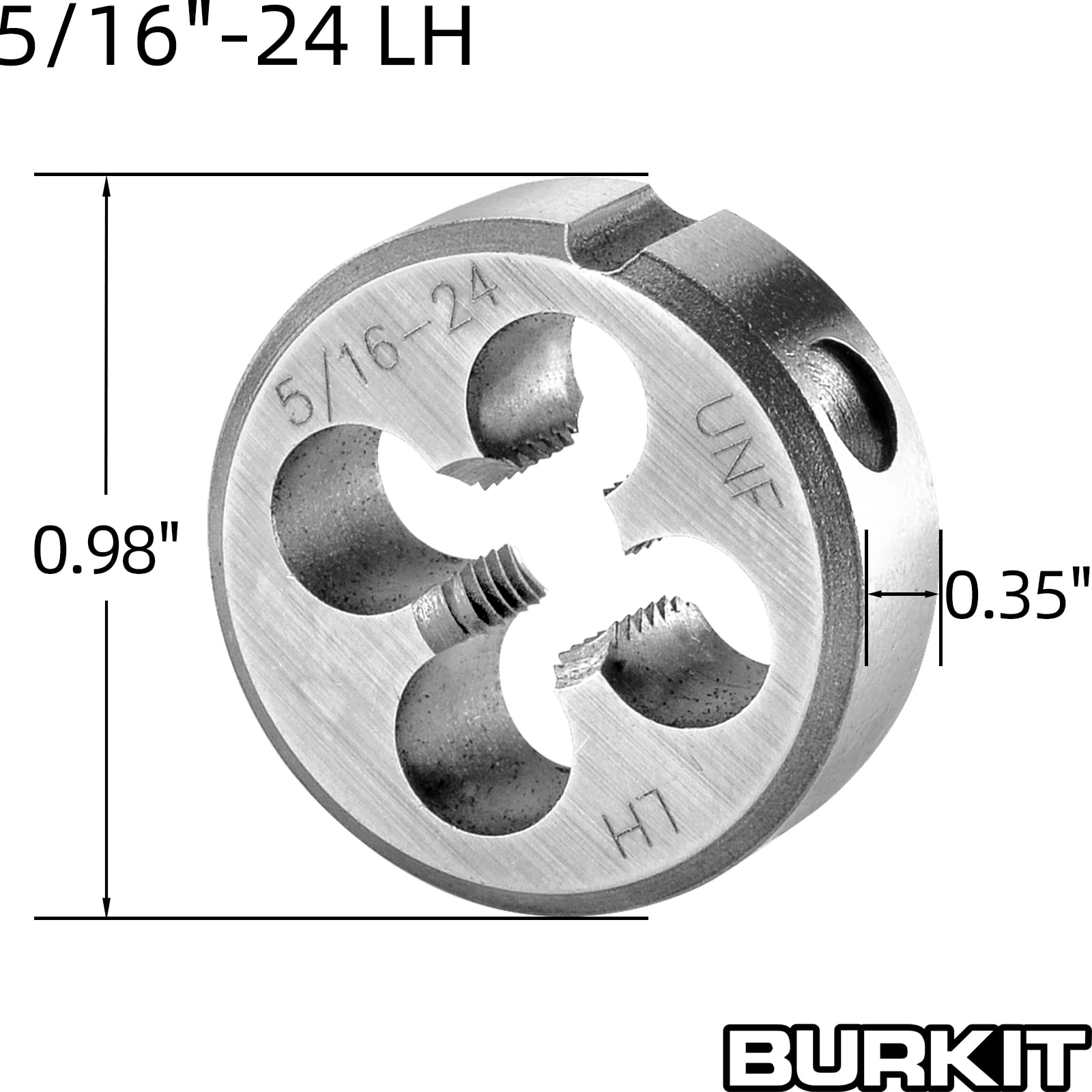 Amazon.co.jp: Burkit 5/16インチ-24 UNF タップ&ダイセット 左手 5/16