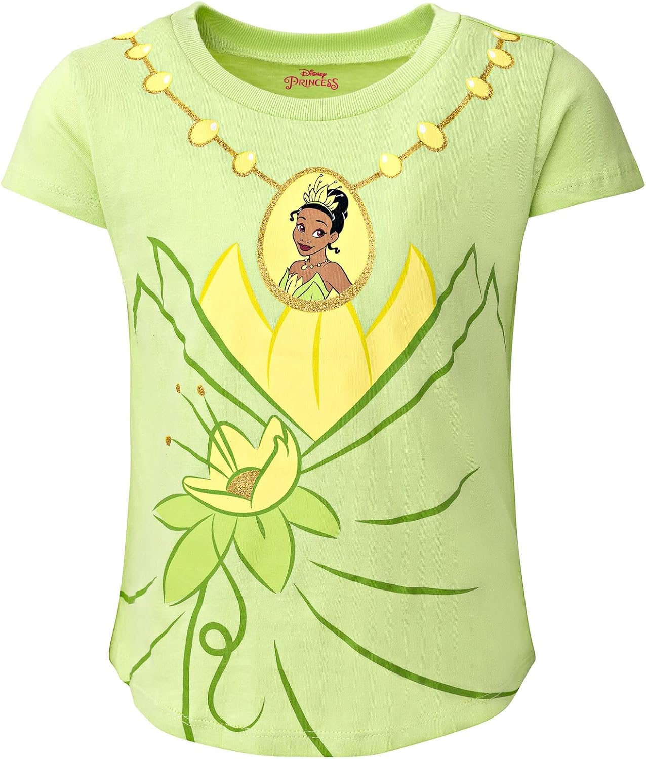 Disney Princess Jasmine Moana Rapunzel Tiana Toddler Girls 4 Pack T-Shirts Blue/Green/Purple/Red 3T - Image 6
