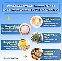 Vista 3 de Glucosamina para perros – Suplemento articular para perros – Condroitina, MSM, Omega-3, apoyo a la movilidad, cartílago, alivio del dolor