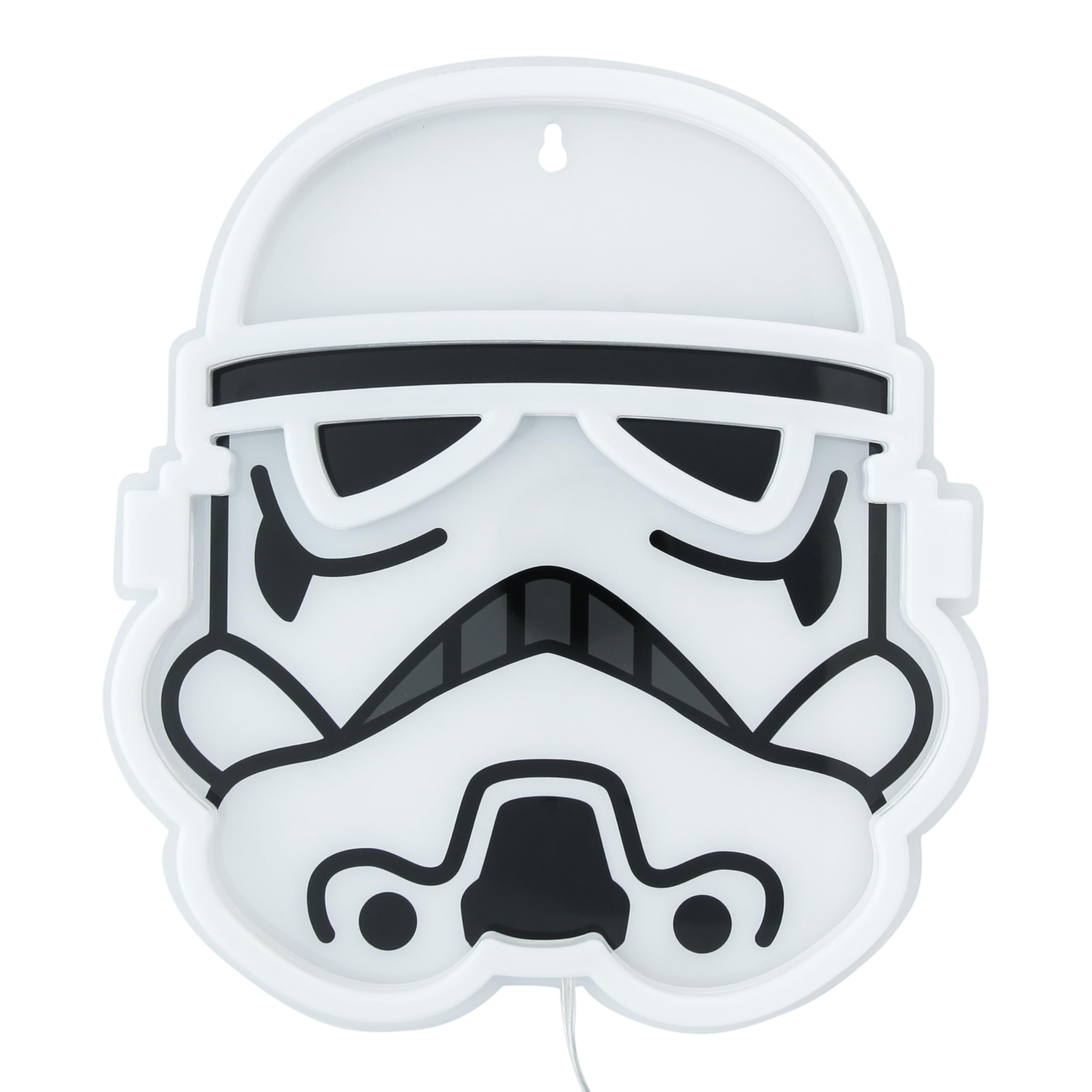 Paladone Stormtrooper Helmet LED Neon Wall Light, Officially Licensed Star Wars Lamp with Power Cord for Home Bedroom