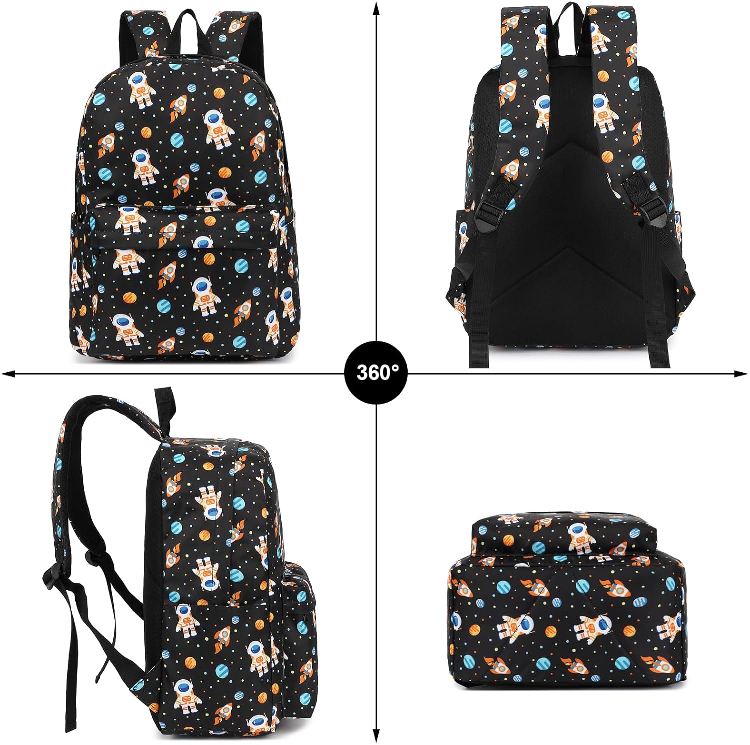 Girls School Backpacks for Kids Teens, 3-in-1 School Bag Bookbags Set with Lunch Bag Pencil Case - Image 5