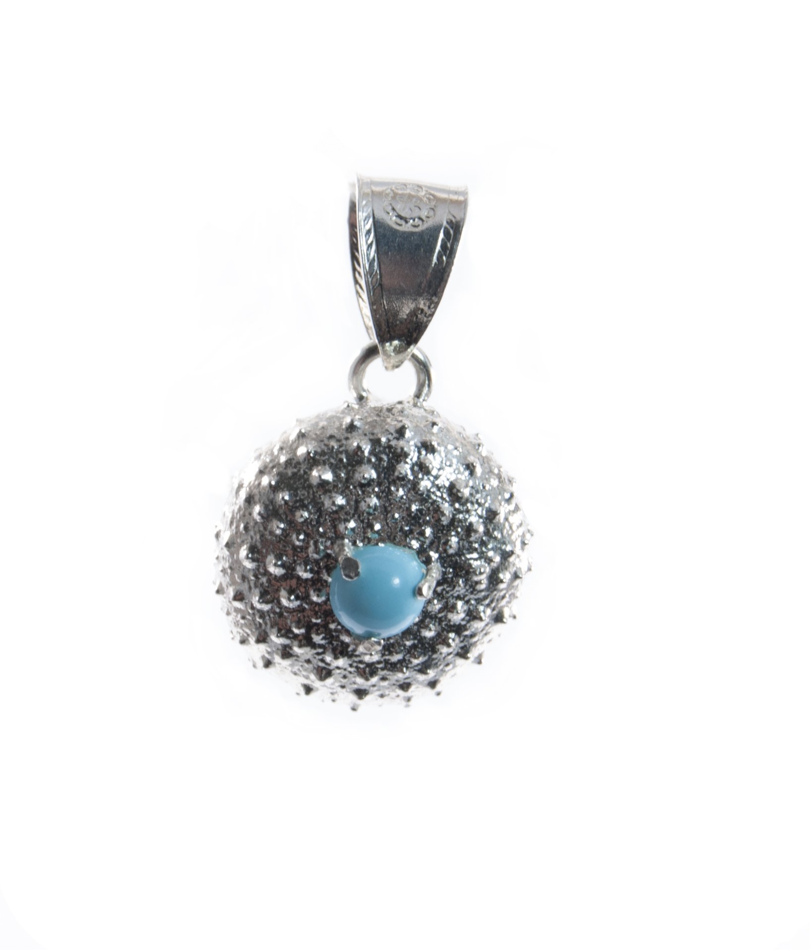 Girocollo Argento Riccio Marino con Turchese