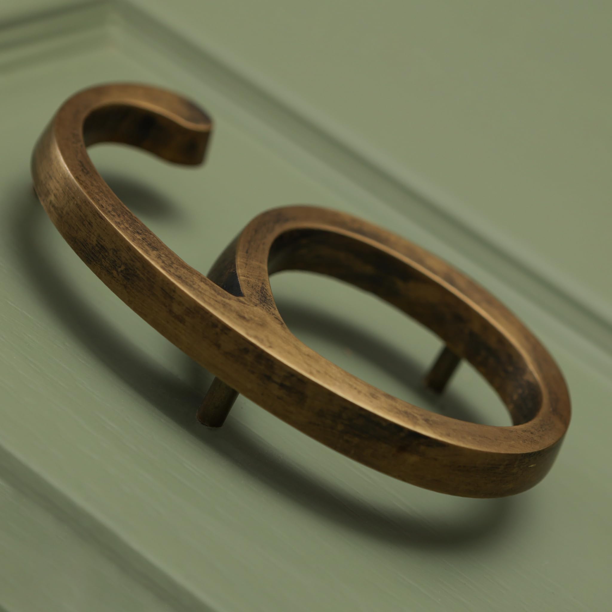 Heritage Brass Floatinig House Number | 5 inch Modern Door Sign Numbers Signs Plaques | Street Home Address Numerals
