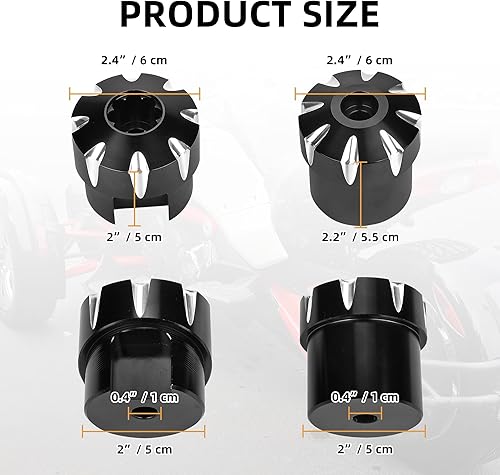 Miniatura 2 de Las tapas de aluminio del marco del CNC reemplazan las tapas del marco para Cam-Am Spyder F3-S / F3-T / F3 serie especial limitada 2010-2023