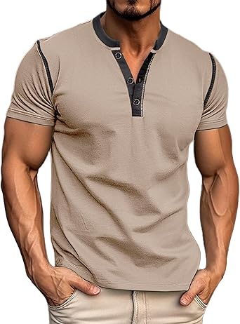 Mens Shirts Short Sleeve Casual Summer Simple Solid Color Daily Versatile Tees Street Wear Trendy Outfits 2025
