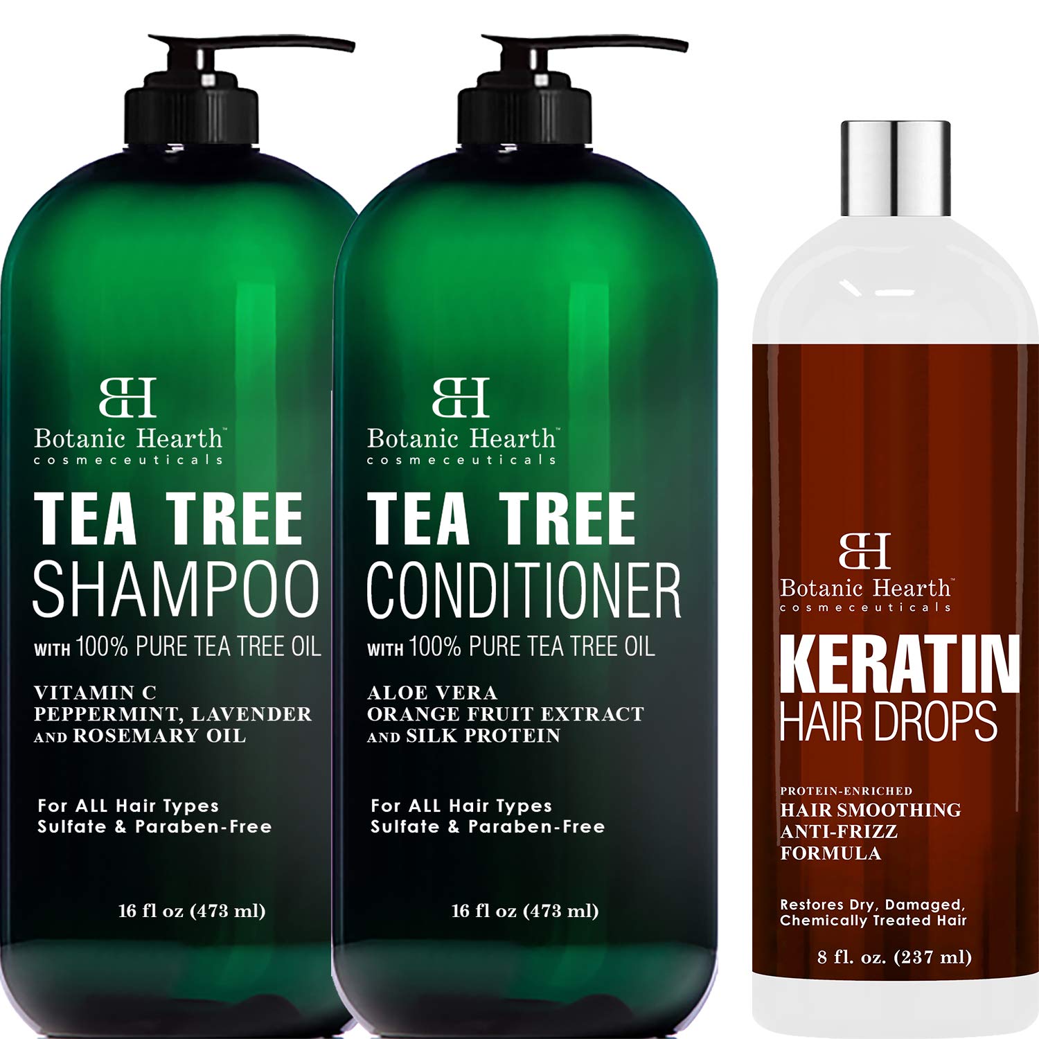 Botanic Hearth Tea Tree Shampoo & Conditioner Set (16 oz