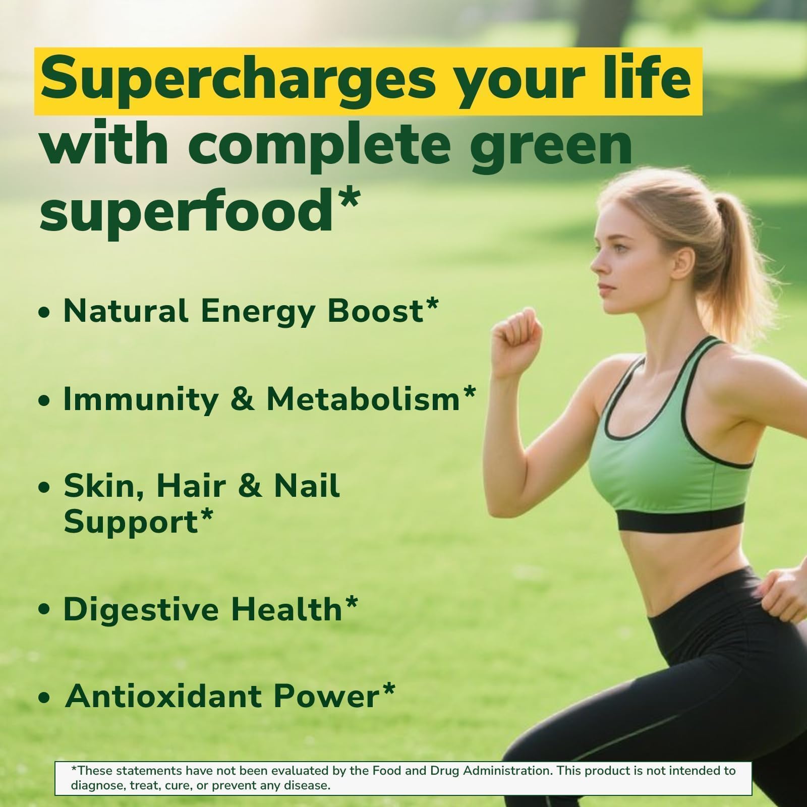 Moringa 1,010 mg, Maximum Potency, Complete Green Superfood, Rich in Antioxidants, No Gluten & Caffeine, Non-GMO, Energy, Immune, Gut & Skin Health, 90 Vegan Capsules — Amazon image 3