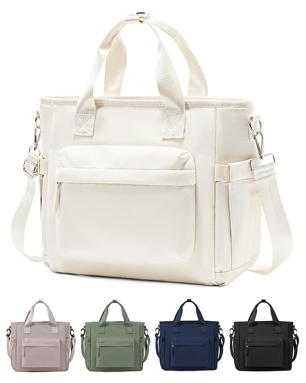 UPPACK Lunch Bag Women,Large Adult Lunch Box for Women Men,Insulated Lunch Tote Bag For Work,Lunch Bags Loncheras Para Mujer With Shoulder Strap Water Bottle Holder Beige by UPPACK - Used condition - US$12.57
