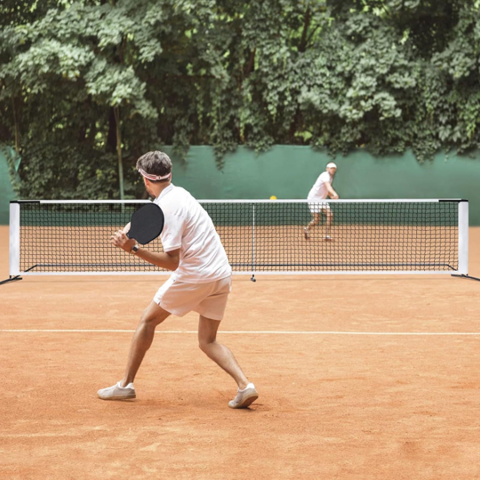 Rete Pickleball Regolamentare per Interno/Esterno | Struttura Autoportante 6.7m | Rete Allenamento per Pallavolo, Tennis, Fitness e Giardino