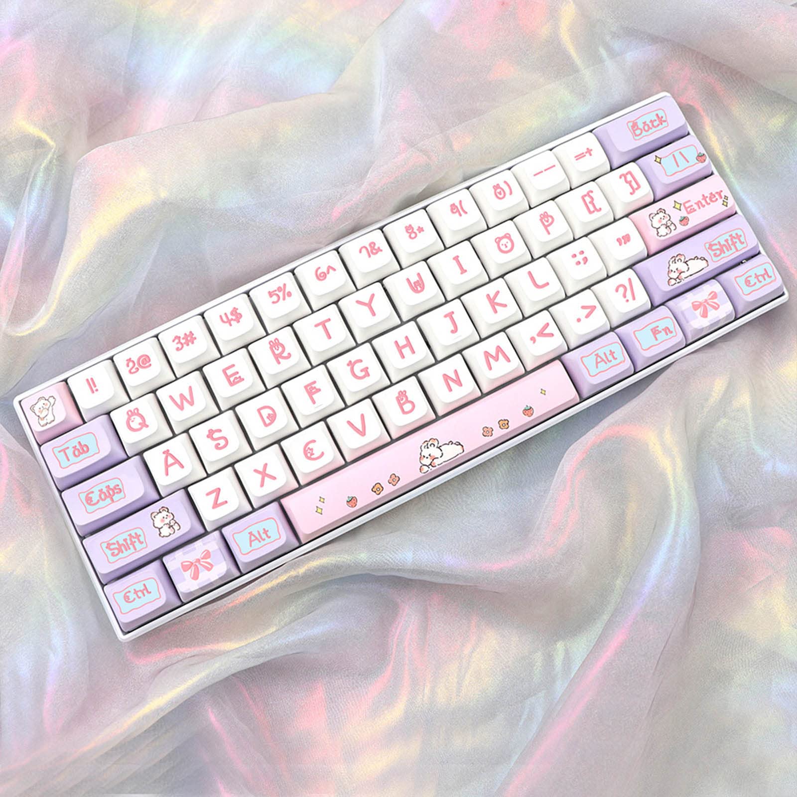 Amazon.co.jp: ミルクラビットキーキャップ PBT XDA キー