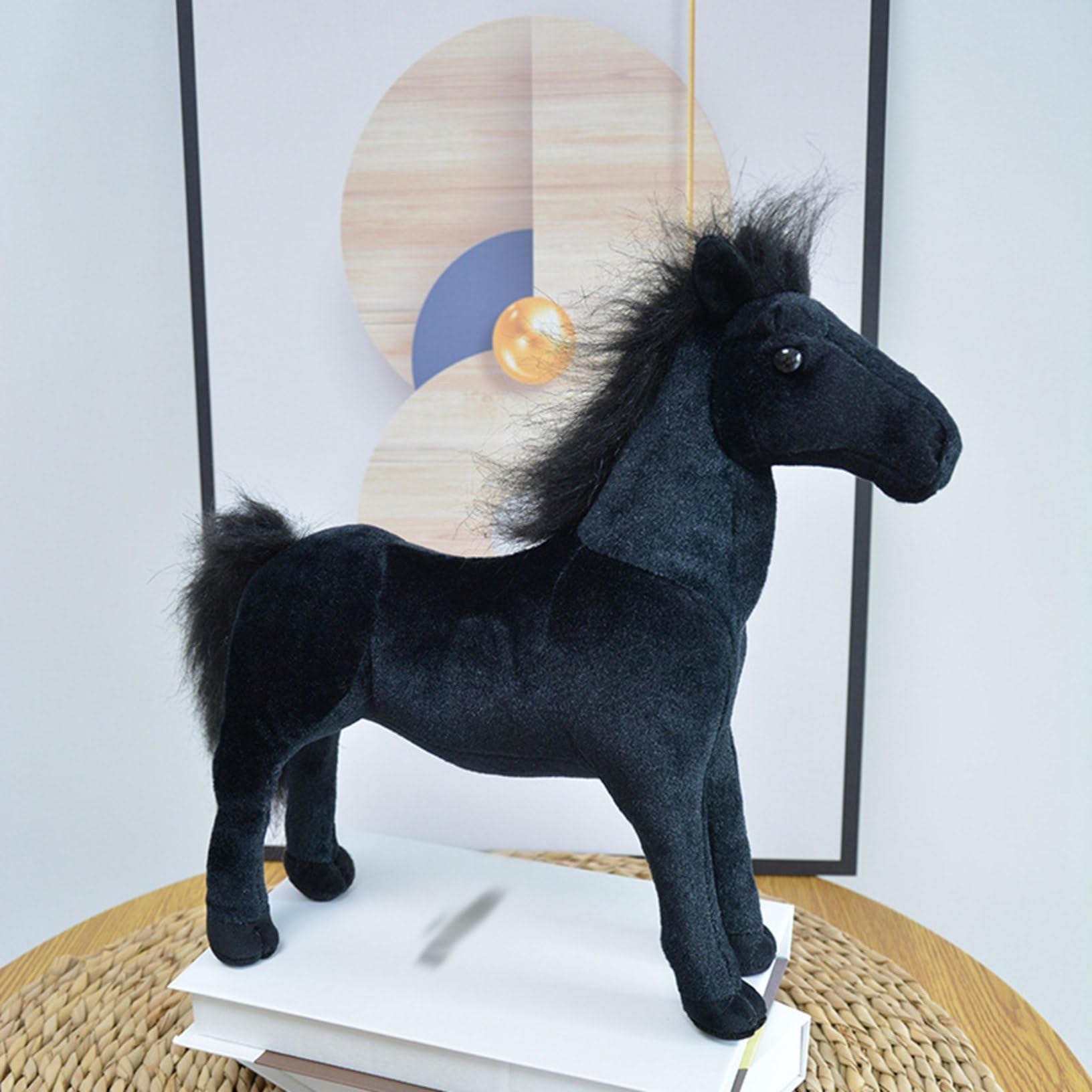 Amazon.co.jp: 馬 ぬいぐるみ リアル おもちゃ 馬の人形 動物