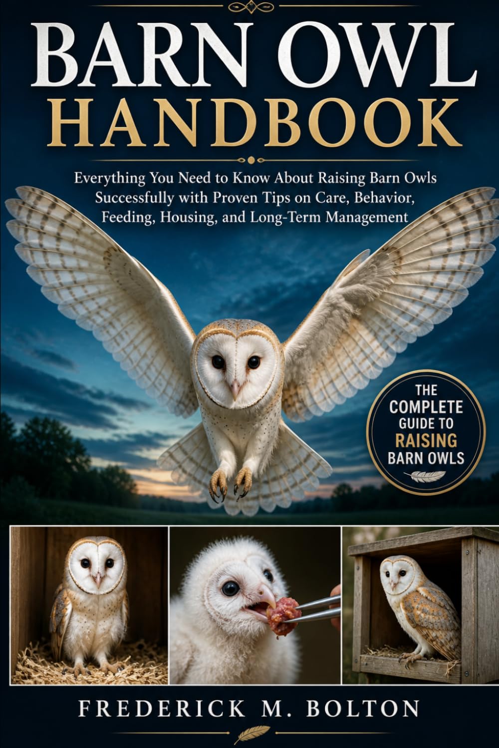 BARN OWL HANDBOOK: Everything You Need to Know About Raising Barn Owls Successfully with Proven Tips on Care, Behavior, Feeding, Housing, and Long-Term Management