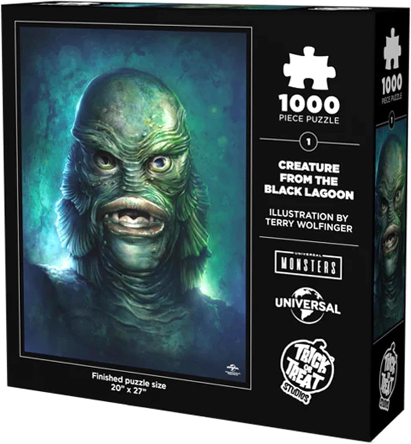 Trick Or Treat Studios Universal Monsters Creature from The Black Lagoon 1000 Piece Jigsaw Puzzle