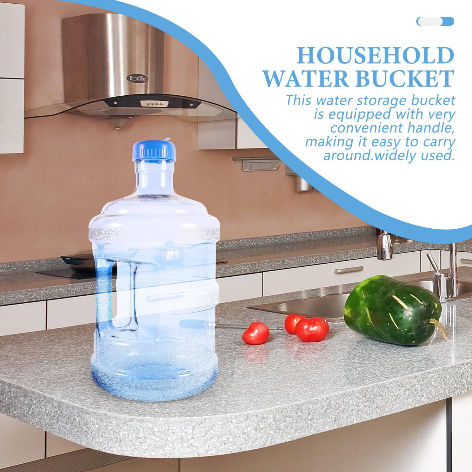 Luxshiny Botella De Agua Reutilizable De Jarra De Almacenamiento De Agua Con Asa y Duradero Para Uso Doméstico y Outdoor