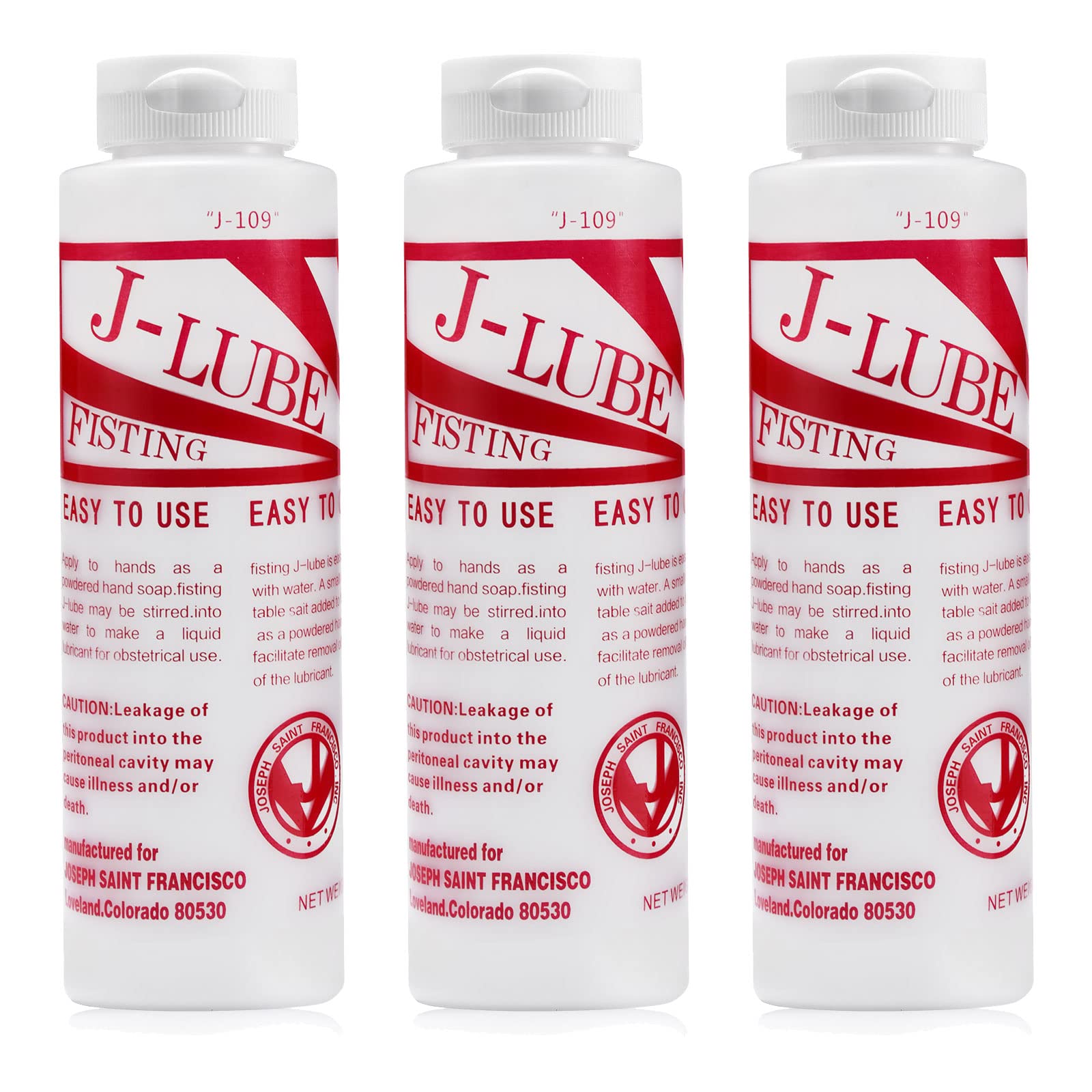 J-LUBE FISTING Powder Mixes with Water One Bottle Makes 60L+ of Lubricant  10 oz(Pack of 3) (3) : Amazon.ca: Health & Personal Care