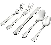 Oneida B552045D True Rose 45 Piece Everyday Flatware Set, Service for 8