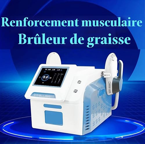 PHOLK Machine Amincissante Body Sculpt, Machine Électromagnétique De Sculpture Corporelle 2800 W, Intensité De Vibration Magnétique : 7 Tesla, EMS pour Brûler Les Graisses, pour Cuisses, Fesses - 6