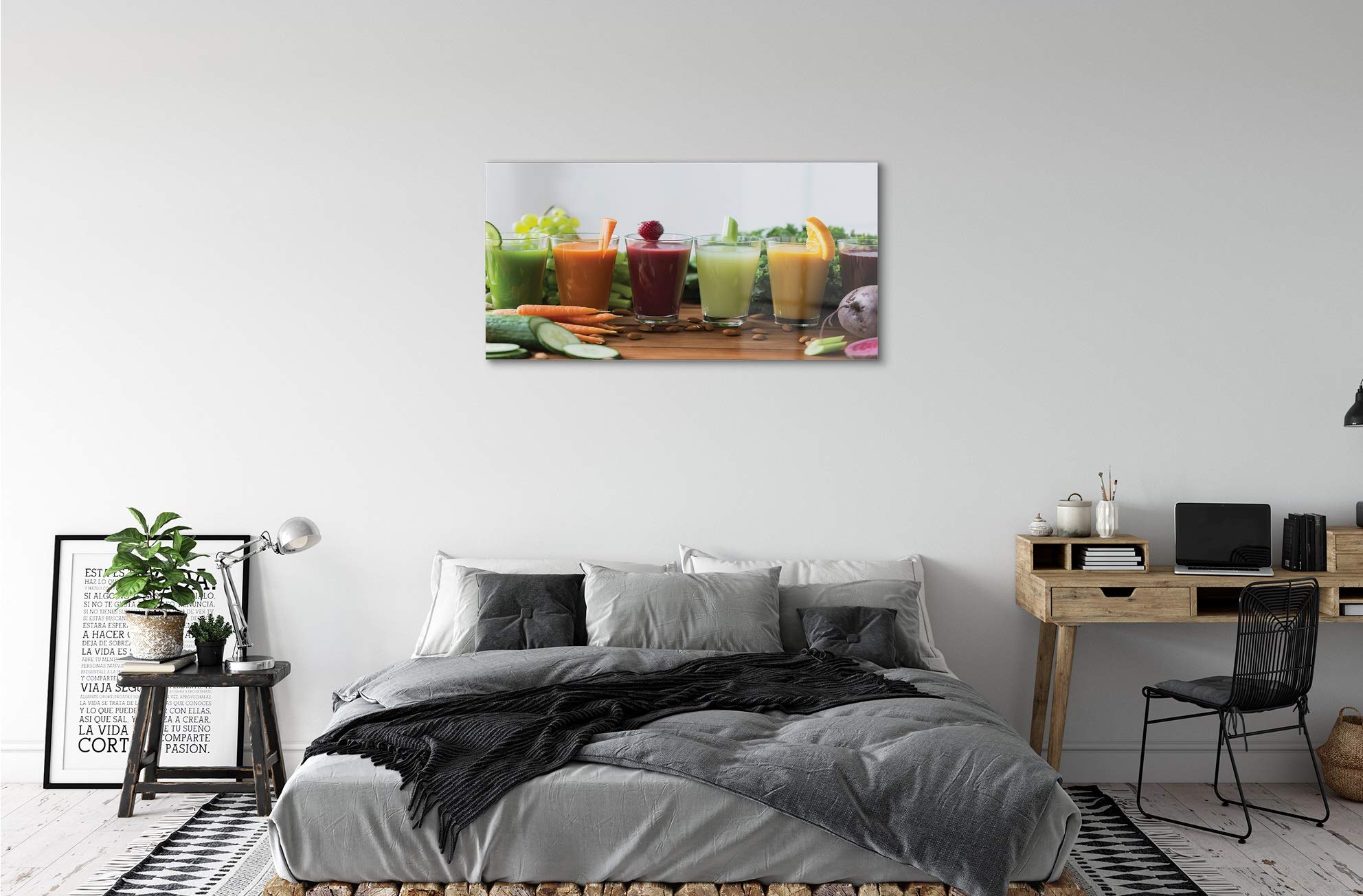 Panneau De Cuisine Sur Verre Tulup 140x70 Cm - Fruits Et Légumes - Neuf