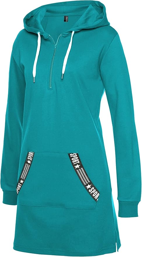 hoodie jurk dames pullover lange mouwen sweatshirtjurk tops
