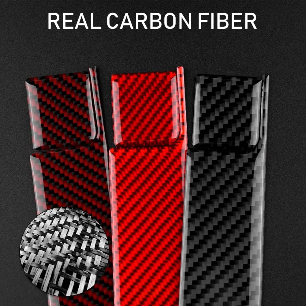 Carbon Fiber, Compatible with Toyota, Instrument Co-Pilot Panel Stickers for Toyota Prius 2010-2011, Auto Interior Decoration (Black)