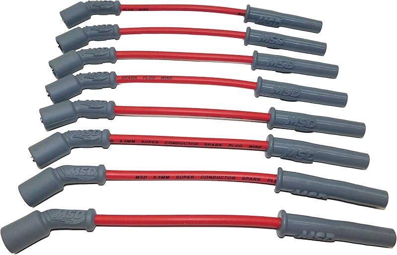 Jogo de cabos de vela MSD 32829 Super Conductor 8,5 mm vermelho – 8 cabos