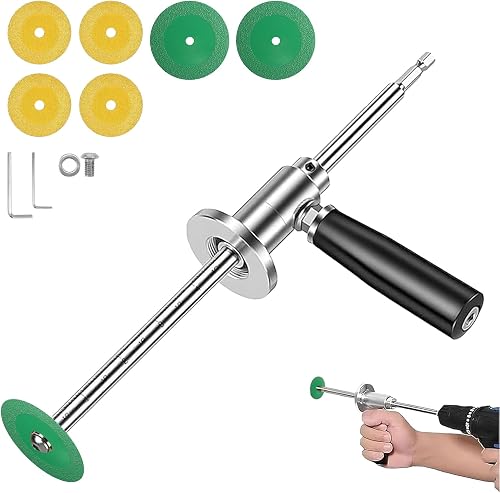 Inside pipe cutter for pvc pipe, 7-Inch Adjustable Cutting Depth,with Diamond Grit Cutting Wheel and Handle,Damage-Free Cutting for Confined Spaces,for plumbing retrofits,and exhaust system repairs