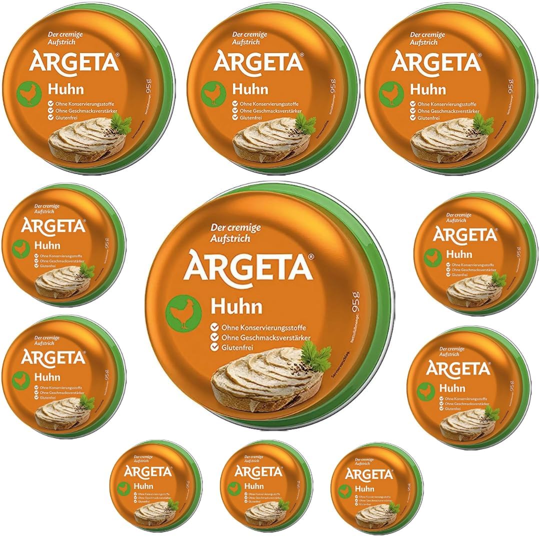 Argta Geflügel-Aufstrich extra streichfähig 95 g X 11 Packung mit Pufai