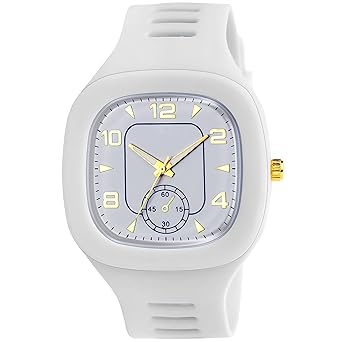 Swadesi Stuff Multi Dial Square 6 Crono Stylish Latest Generation Designer Rubber Strap Analog Watch - for Boys & Girls