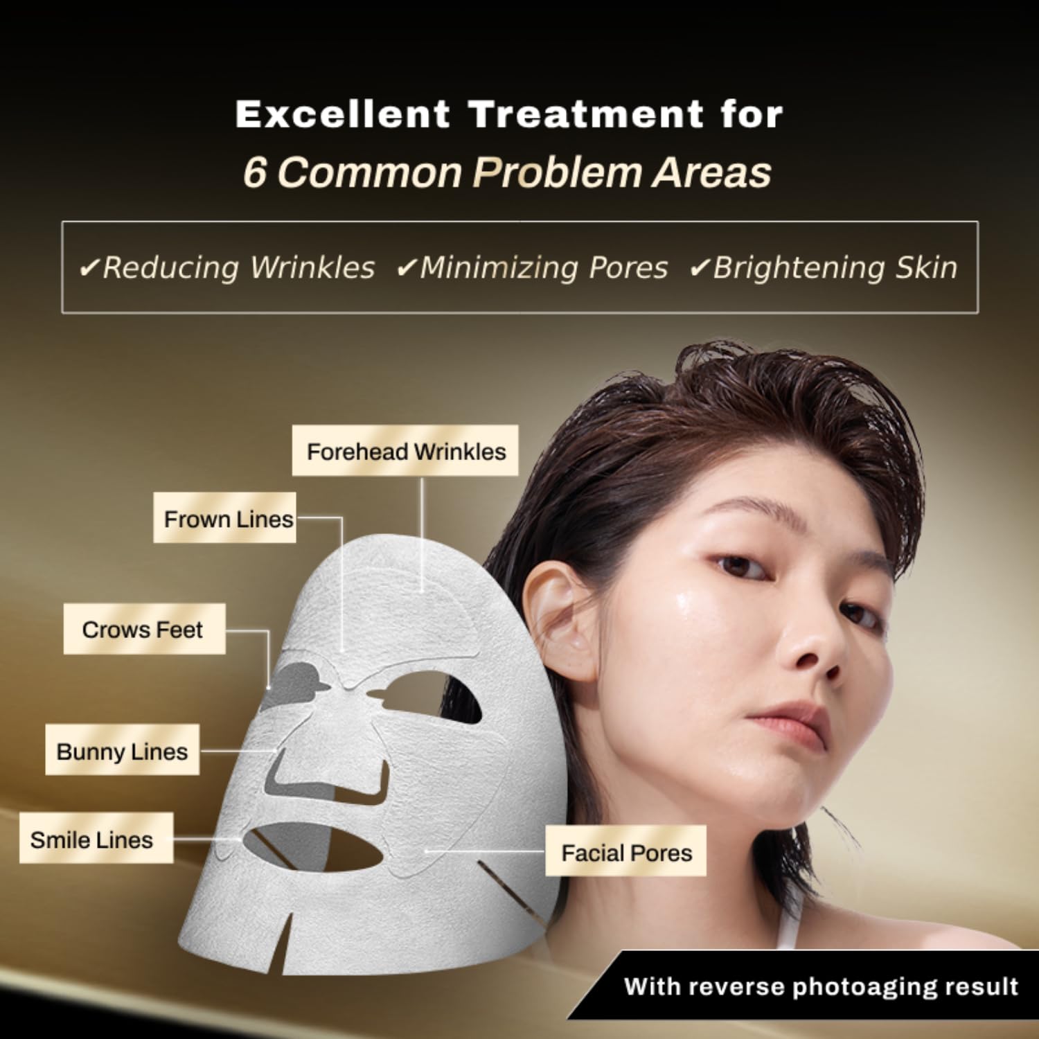 COCOCHI 5 EA Facial Mask Sheet for Women with Vitamin C Face Serum, Anti Aging Sheet Mask by Vitamin B5 & Squalane for Fine Line, Moisturizing Face Mask Skincare from Japan, AG Clarifying Concentrate - Image 4