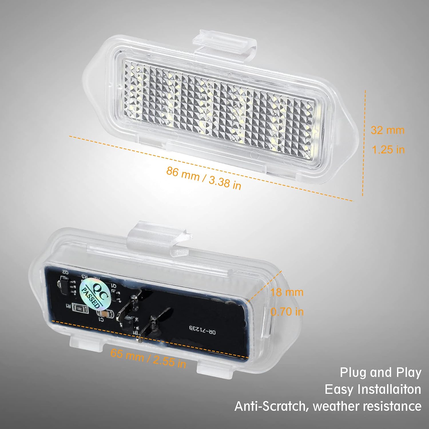 NDRUSH Puddle Lights LED Mirror Light Assembly Compatible with Chevy Silverado 1500 Classic Avalanche 1500 2500 GMC Sierra 1500 Classic Cadillac Escalade/Escalade ESV EXT Yukon XL 1500 2500