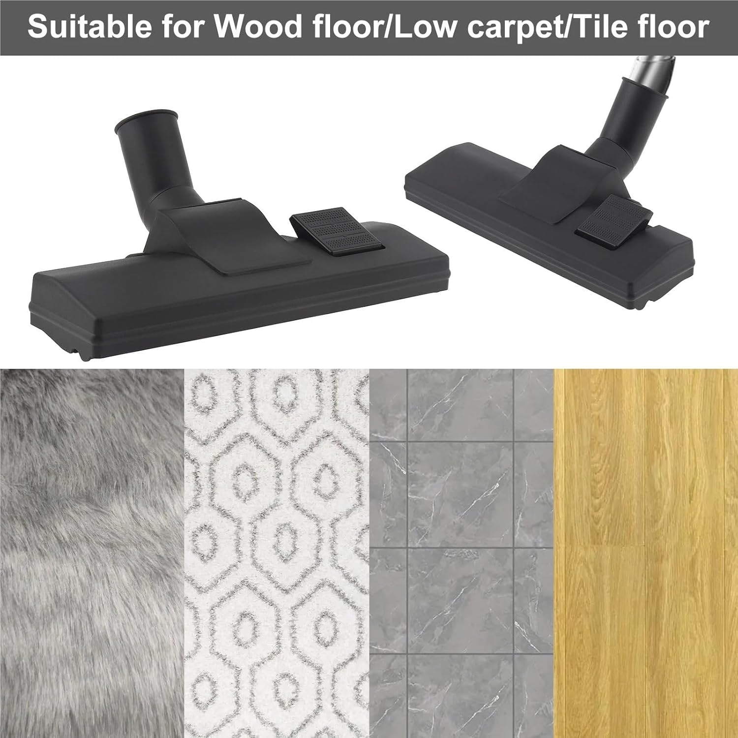 Reusable Vacuum Floor Brush 35mm Replacement Vacuum Head Suckers Vacuum Cleaner Parts，Compatible For Philips，Compatible For Electrolux，Compatible For Midea