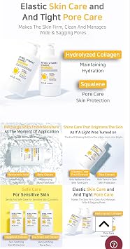 Retinol Vitamin C Vitamin E Body Lotion 300ml – Brightening & Firming Moisturiser with Centella Asiatica – Anti-Aging, Smoothing & Hydrating Body Cream for Dull & Dry Skin
