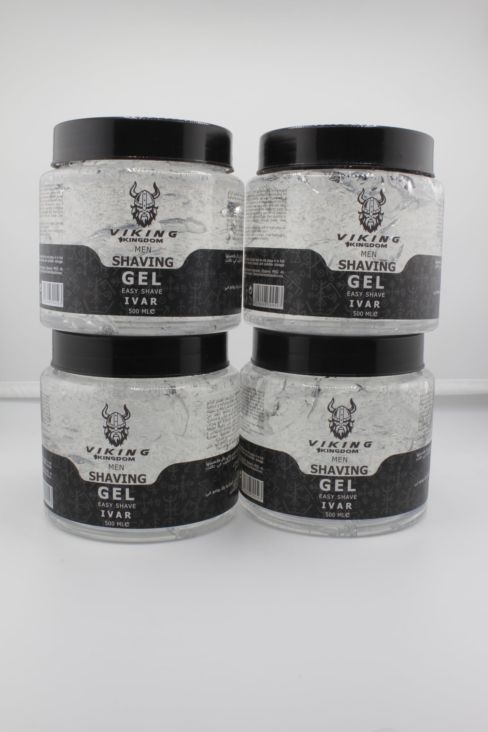 VIKING KINGDOM SHAVING GEL 500 ML JAR (PACK OF 4 PC)