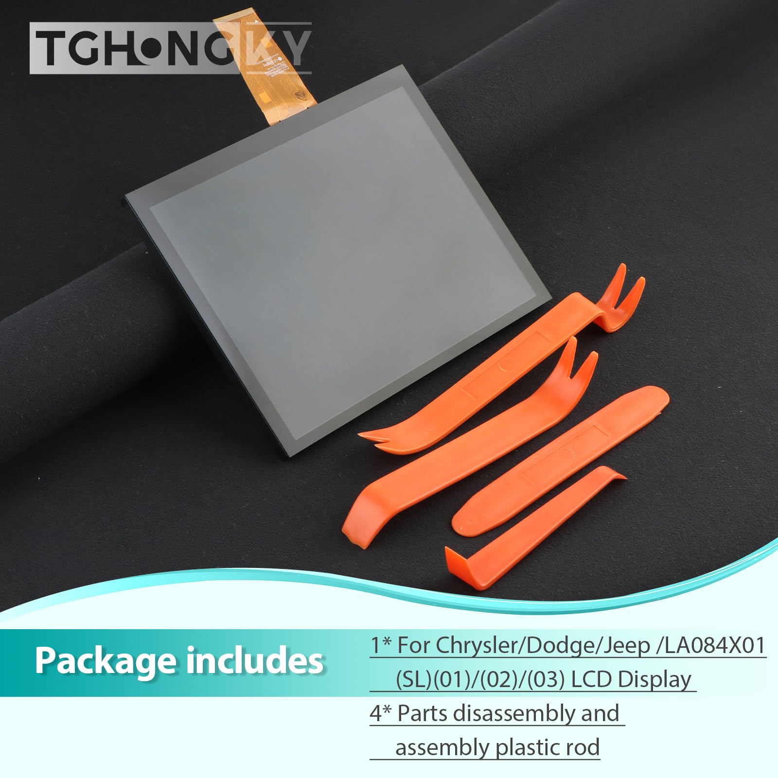 8,4" LA084X01 LCD Schermo per Dodge RAM Jeep Chrysler LA084X01(SL)(01)/(02)/(03) Touch Screen Vetro LCD per Uconnect 4C UAQ 2017-2022 Display con 4 Strumenti XXX