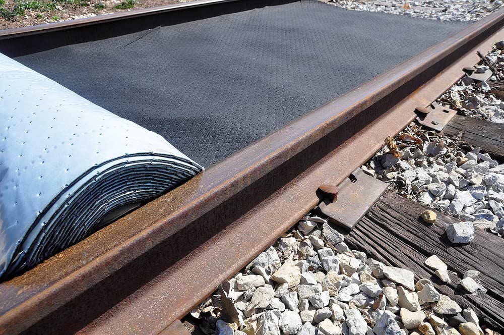 DENSORB Ölbindemittel Vlies Rolle Outdoor Long Life, breit, flüssigkeitsdicht