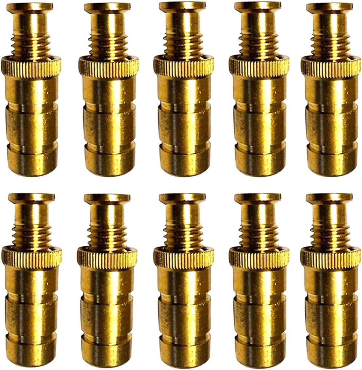 10 Pack Brass Pool Cover Anchors for Concrete & Pavers | Universal Size Fits 3/4" Hole | Ideal for Inground Pool Safety Covers | Durable & Easy to Install | Loop Lock Anchors