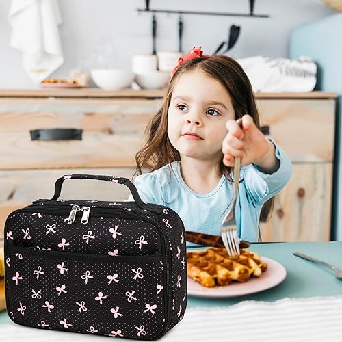 Miniatura 2 de LEDAOU Lonchera con aislamiento térmico para niñas, bolsa de almuerzo reutilizable para escuela, picnic, senderismo, trabajo